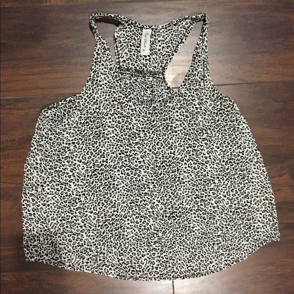 Cheetah print tank top
